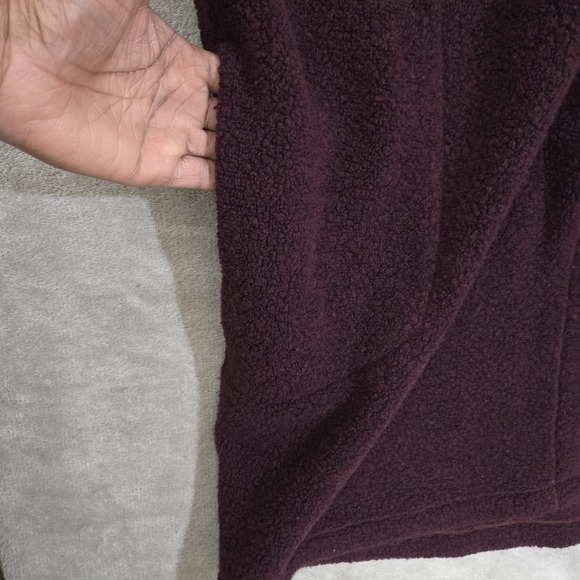 Lululemon Sincerely Sherpa Wrap Cardigan Jacket Heathered Sweater Large - Picture 5 of 9